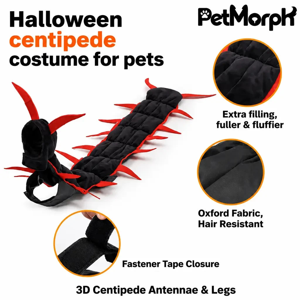 Halloween centipede costume for pets - features