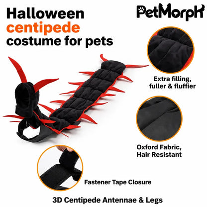 Halloween centipede costume for pets - features